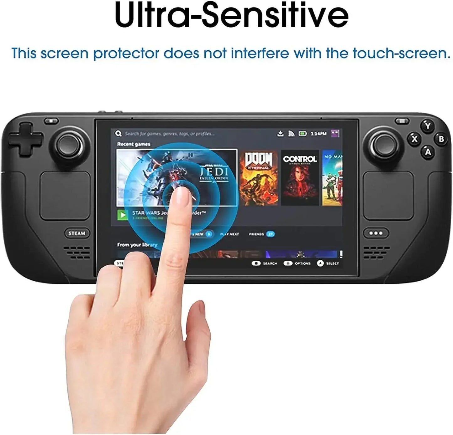 7 Inch Tempered Glass Screen Protector For Handheld OLED