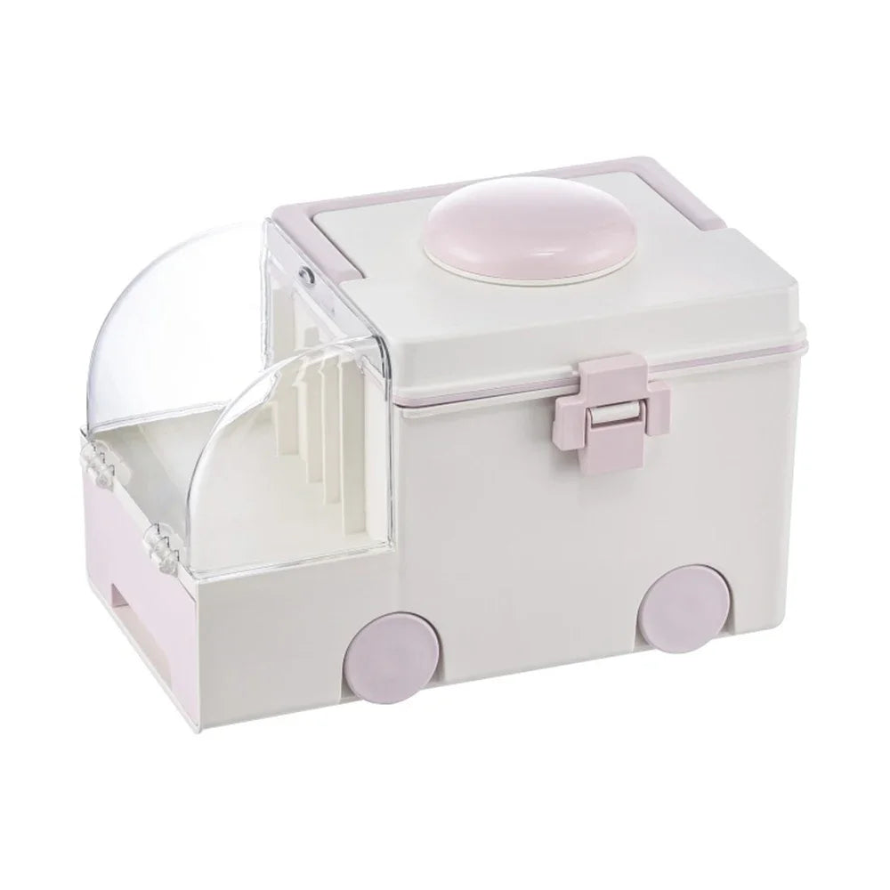 First Aid Kit Large Capacity Portable Medicine Storage Box Emergency Preparedness Fall 2025 Secure Latch