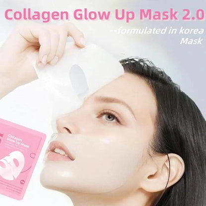Collagen Hydrogel Mask Korean Sleeping Sheet Mask Deep Hydration Brightening Pore Minimizing Fall 2026 TikTok Viral