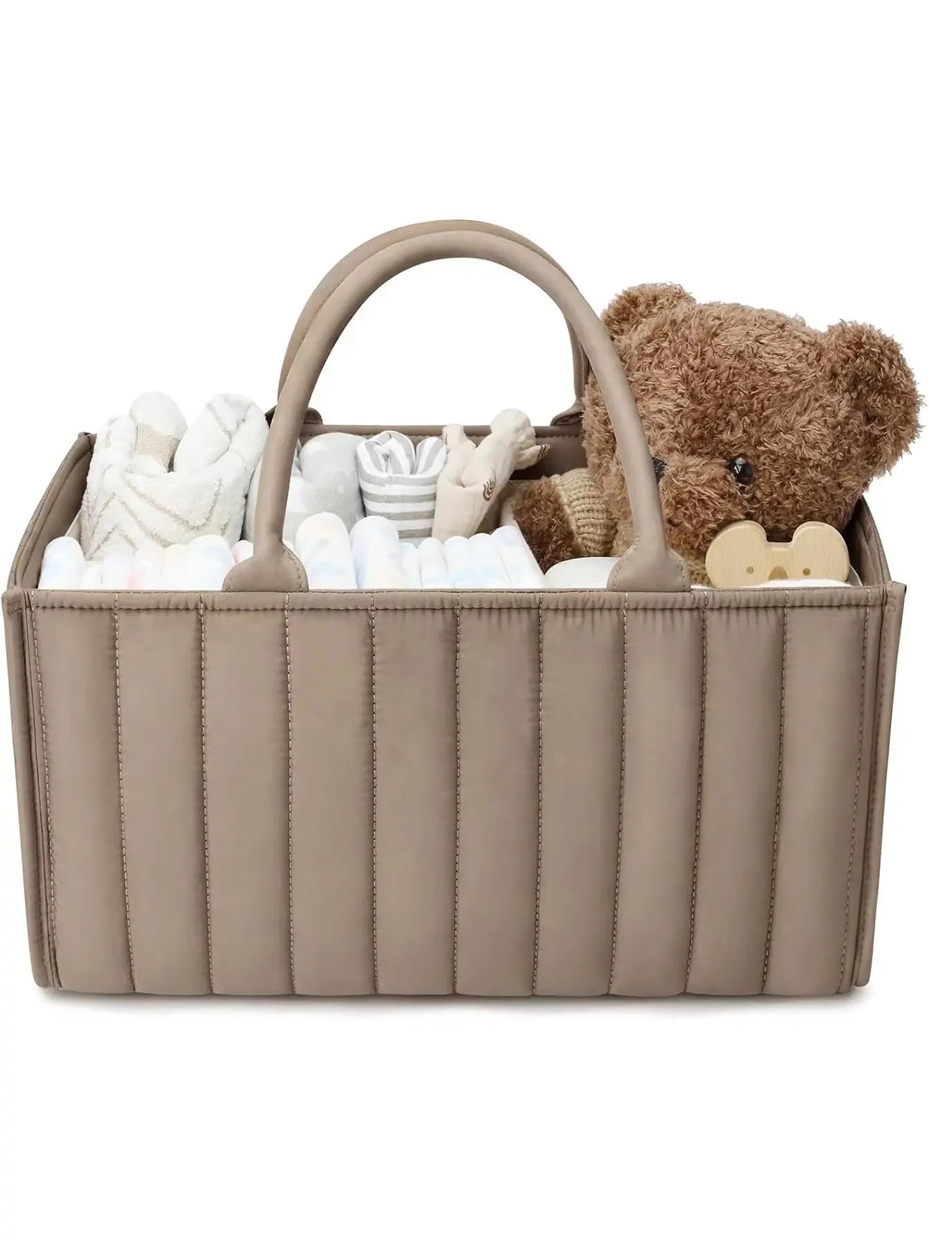 Diaper Organizer Portable Foldable Caddy Tote Fall 2025 High Capacity No Zipper Quick Access Baby Care