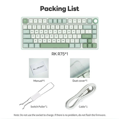 Mechanical Keyboard R75 Gasket 80Key RGB Hot Swap Spanish