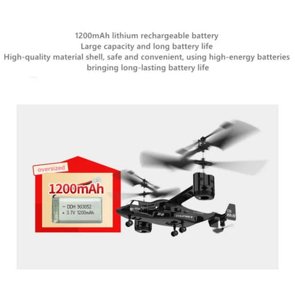 RC Helicopter Drone Altitude Hold Ready To Fly Tiltrotor Style Fall 2025 Gift LED Lights 3D Flips