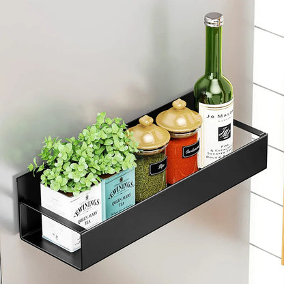 Magnetic Refrigerator Shelf Organizer Rack Space Saving