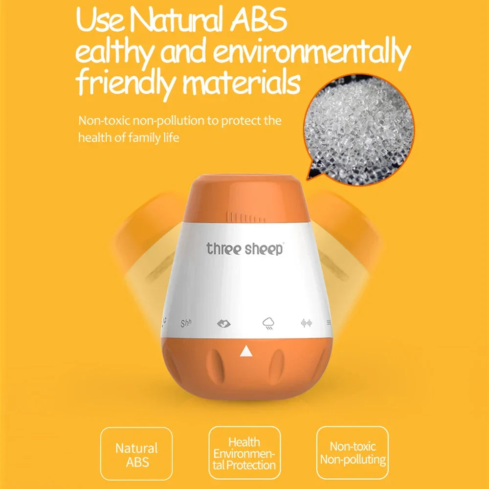 White Noise Machine Voice Sensor Baby Sleep Soother Smart Lullaby Sound Machine Fall 2025 Sleep Training Aid