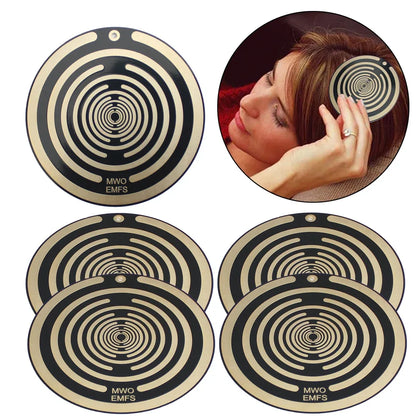 Double-Sided Polarizing Disk for Electromagnetic Radiation Protection and Pain Relief, Portable Non-Toxic Design