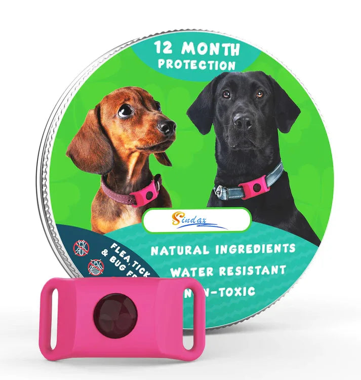 Natural Extract Pet Flea & Tick Repellent Collar Tag Dogs Cats All Seasons Safe Wearable