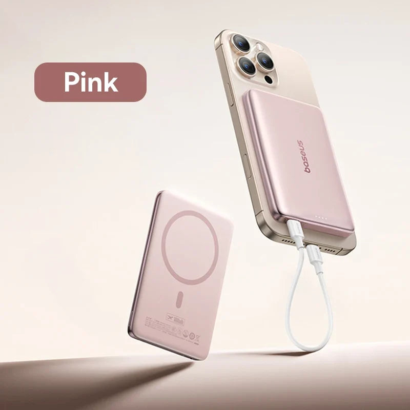 Ultra-Slim Magnetic Power Bank – Card-Sized 10000mAh PD 27W & 5000mAh PD 20W Wireless Charging 2026