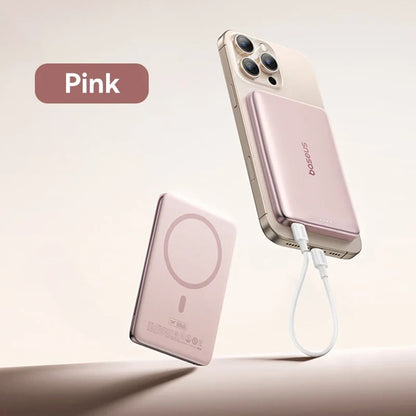 Ultra-Slim Magnetic Power Bank – Card-Sized 10000mAh PD 27W & 5000mAh PD 20W Wireless Charging 2026