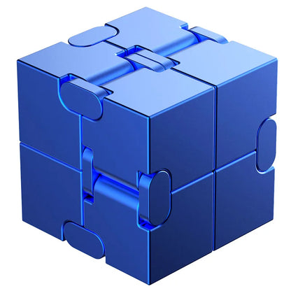 Metal Magic Cube Stress Relief Toy Portable Puzzle Focus
