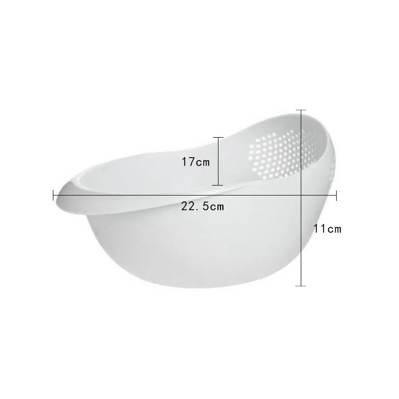 Rice Colander With Handles Kitchen Drain Basket Fall 2026 Easy Rinse Quick Drain