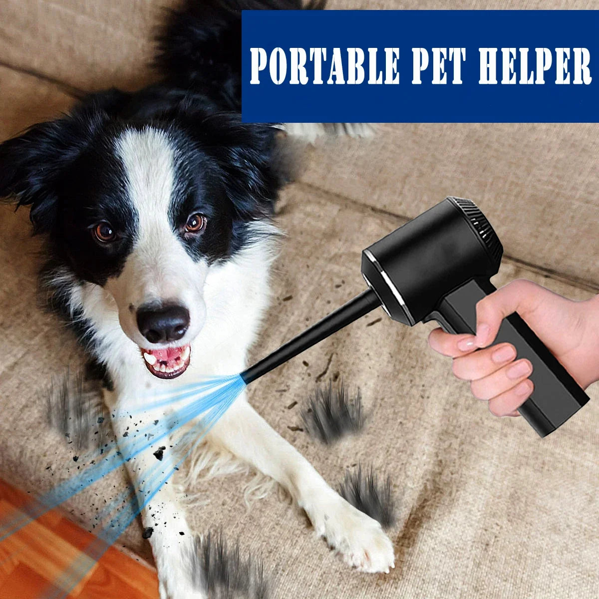 USB Rechargeable Mini Electric Compressed Air Duster with Accessories - 51000 RPM Cordless Cleaner for PC, Keyboard, Car, & Electronics