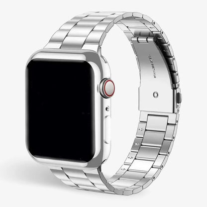 Stainless Steel Watch Band With Protective Case Secure Fit