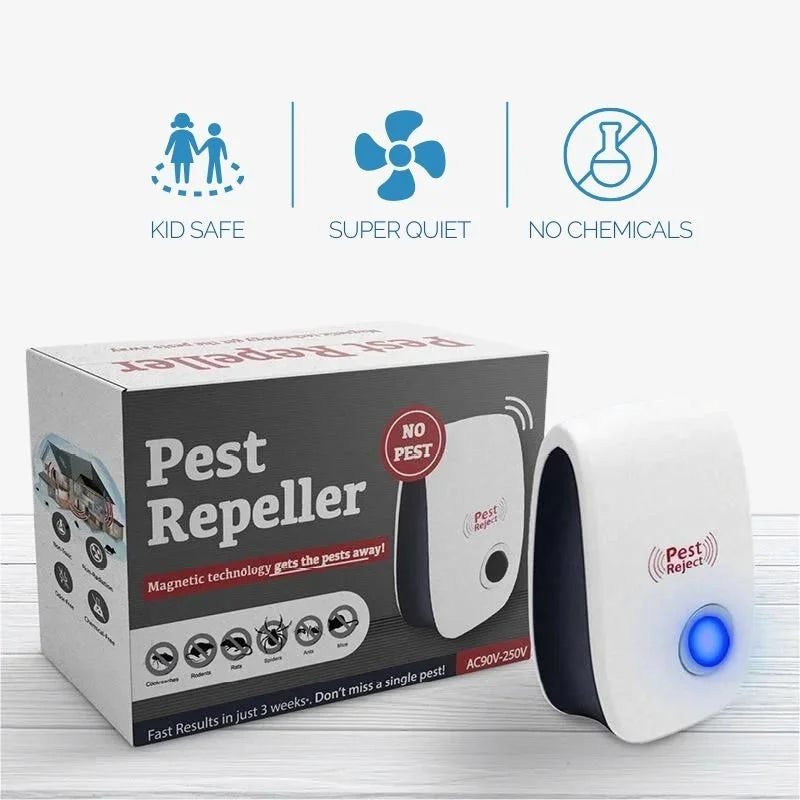 Ultrasonic Rat Repeller Silent Pest Control Device Safe
