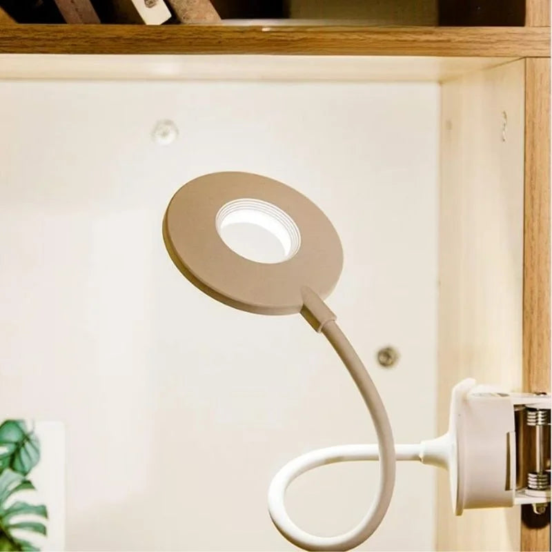 Wireless Desk Clip Lamp With Ring Light Soft Eye Care