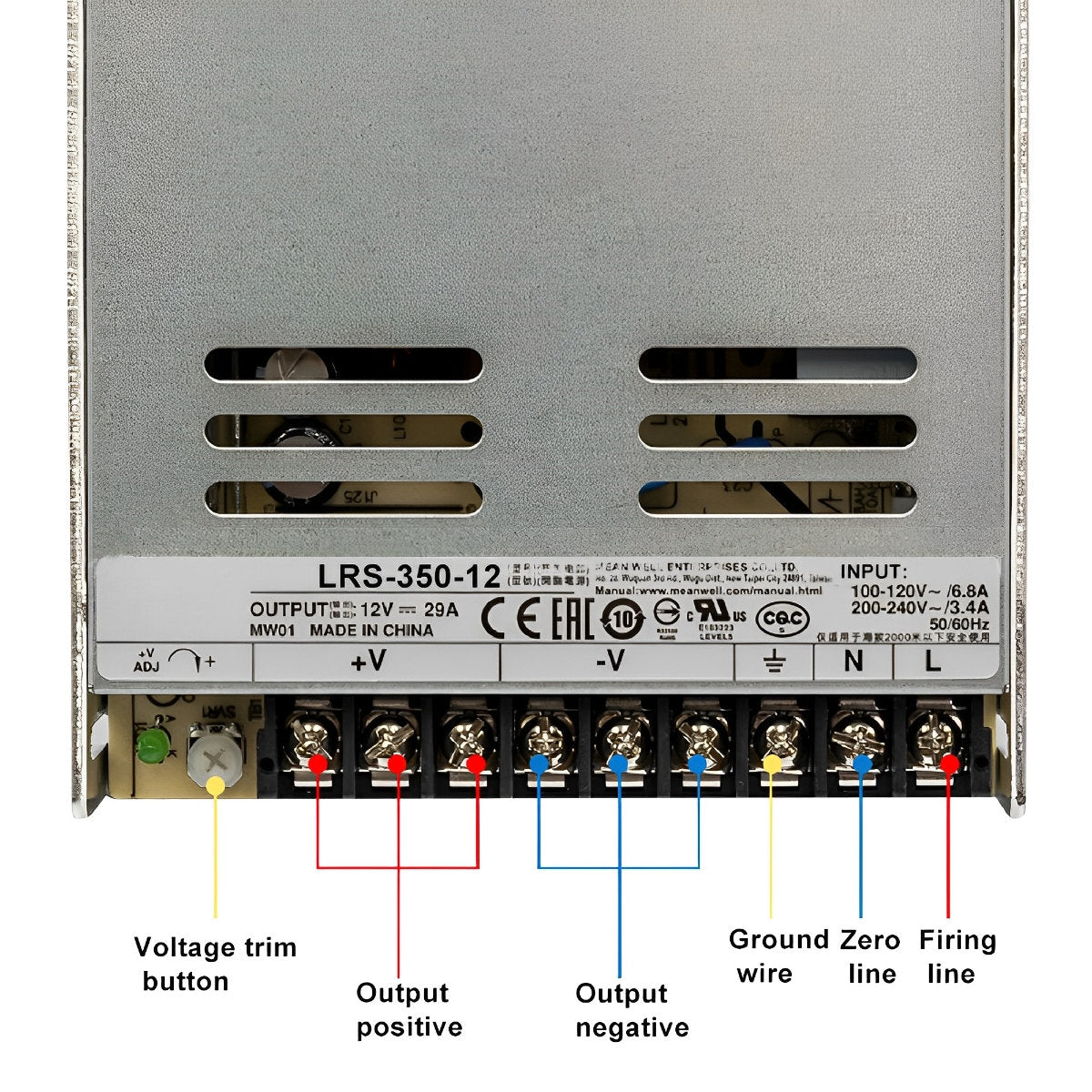 AC 110V to DC 12/24V 150W Voltage Transformer Power Switch Regulators