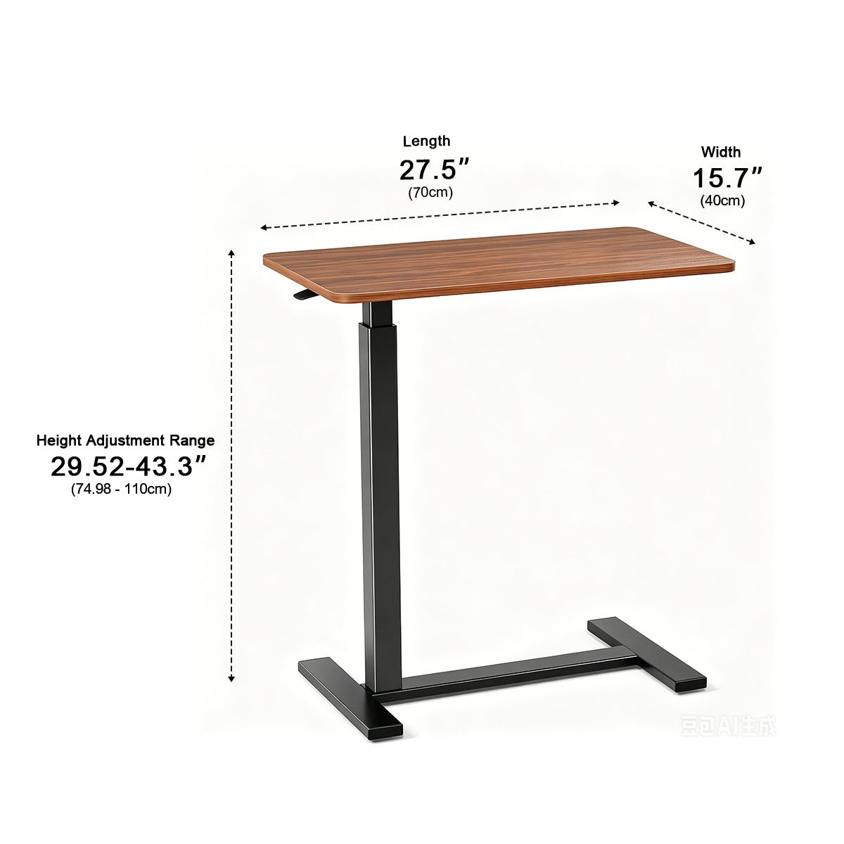 Adjustable Mobile Bed Table – Standing & Laptop