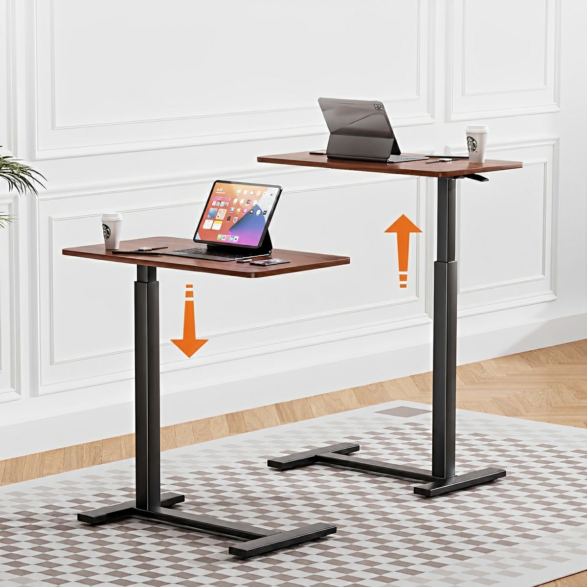 Adjustable Mobile Bed Table – Standing & Laptop