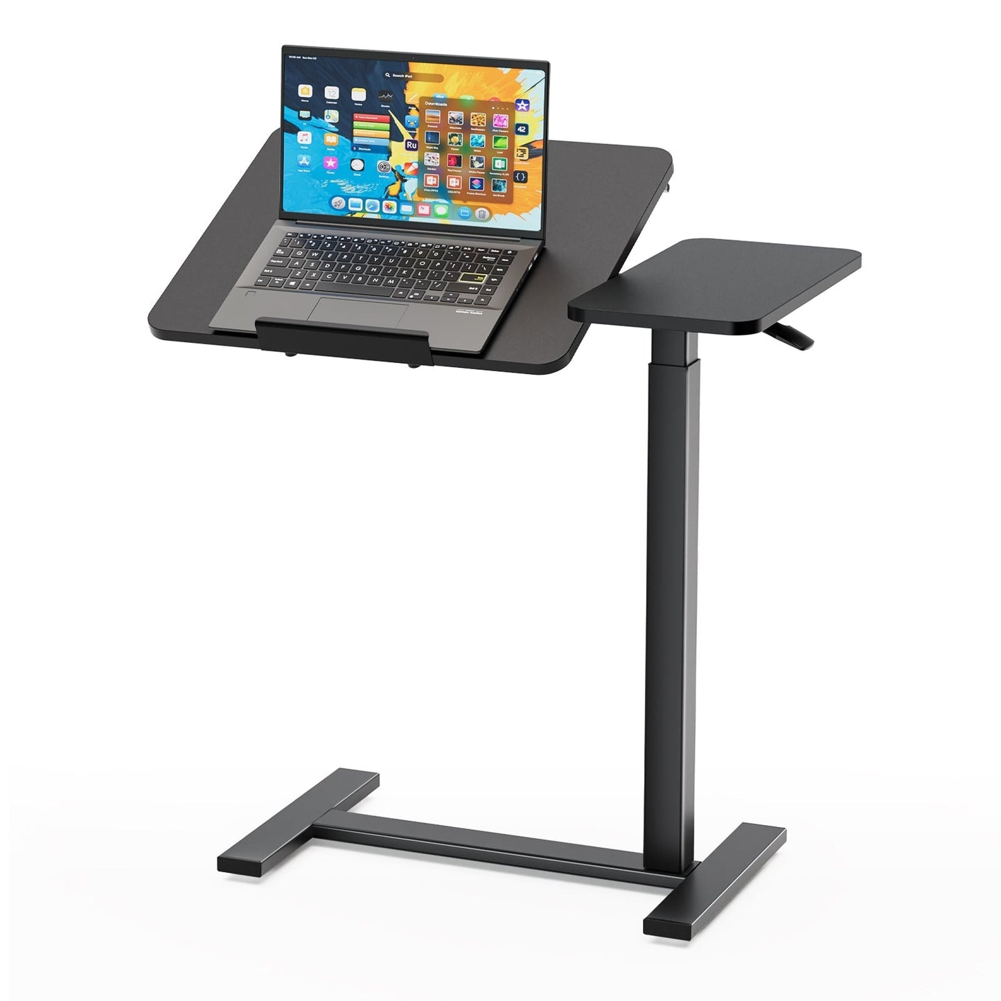 Adjustable Overbed Table on Wheels – Tilting
