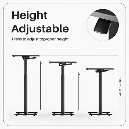 Adjustable Overbed Table on Wheels – Tilting