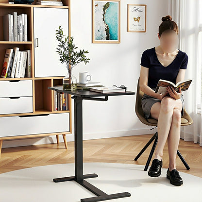 Adjustable Overbed Table on Wheels – Tilting