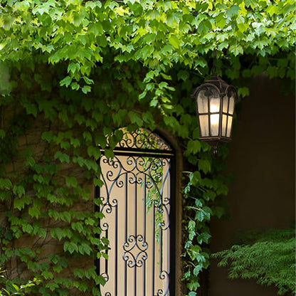 Ancient Rome Rustic Cross Waterproof Outdoor LED Lantern Pendant Lights