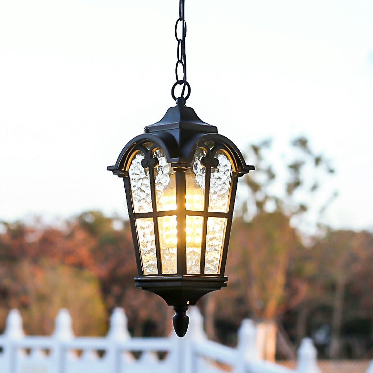 Ancient Rome Rustic Cross Waterproof Outdoor LED Lantern Pendant Lights - Flare Shack