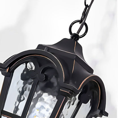Ancient Rome Rustic Cross Waterproof Outdoor LED Lantern Pendant Lights