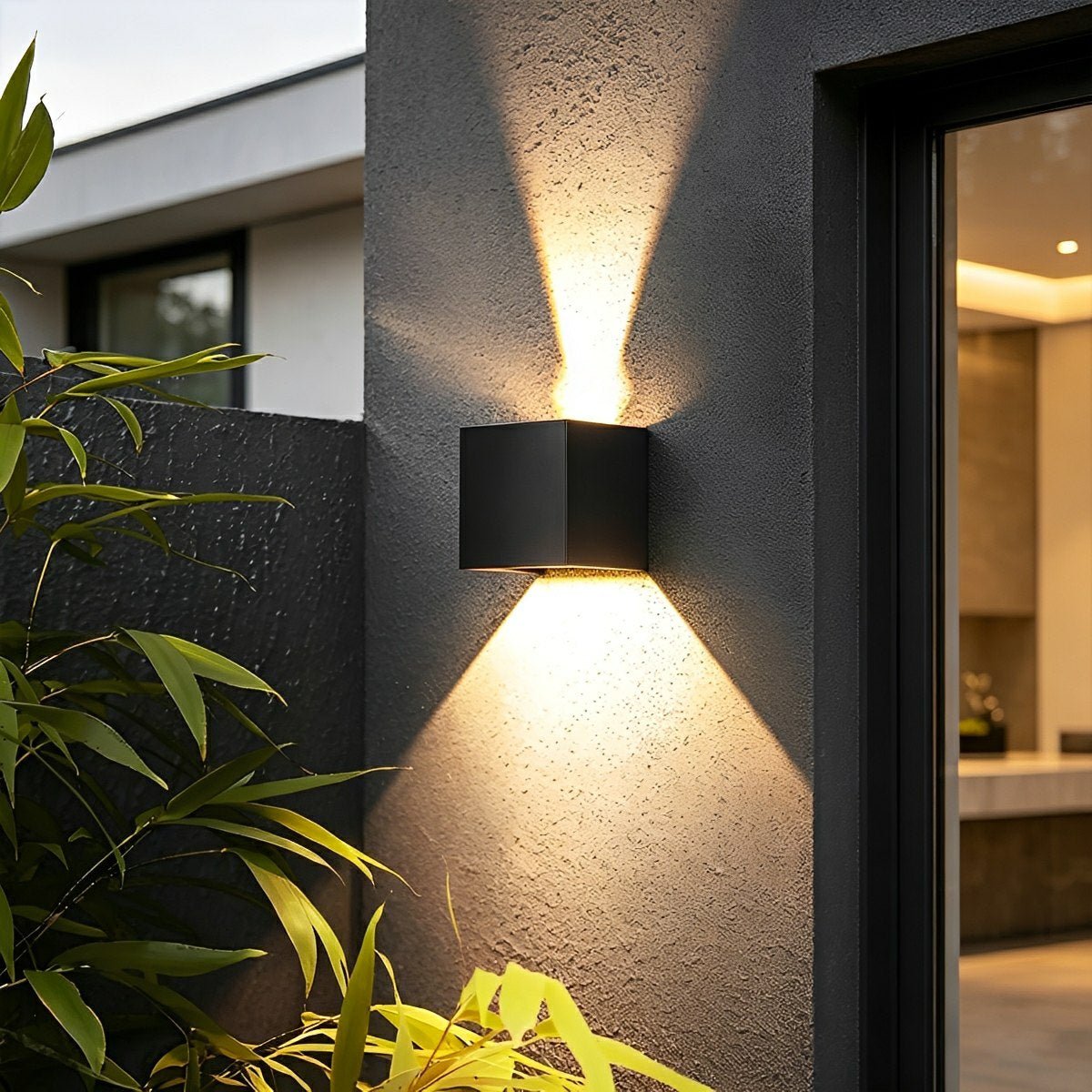 Black Adjustable Up And Down LED Lighting Exterior Porch Lights - Flare Shack