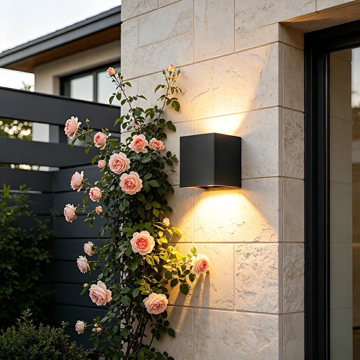 Black Adjustable Up And Down LED Lighting Exterior Porch Lights - Flare Shack