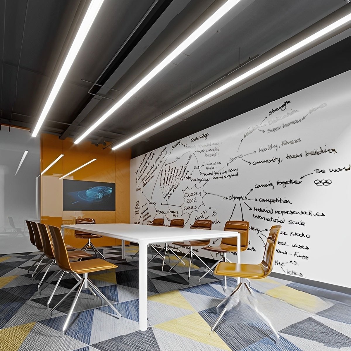 Black LED Recessed Hanging Linear Light - Flare Shack