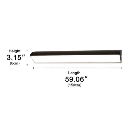 Black Waterproof Outdoor LED Strip Lights Porch Light Exterior Wall Lights
