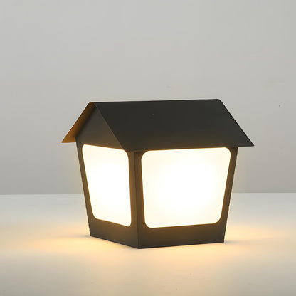 Black Waterproof House Outdoor Post Lights