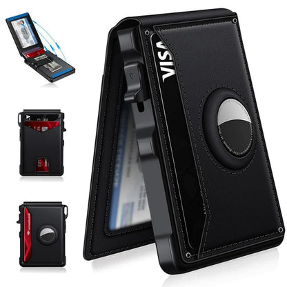 AirTag Wallet Leather Slim RFID Blocking Wallet 2025
