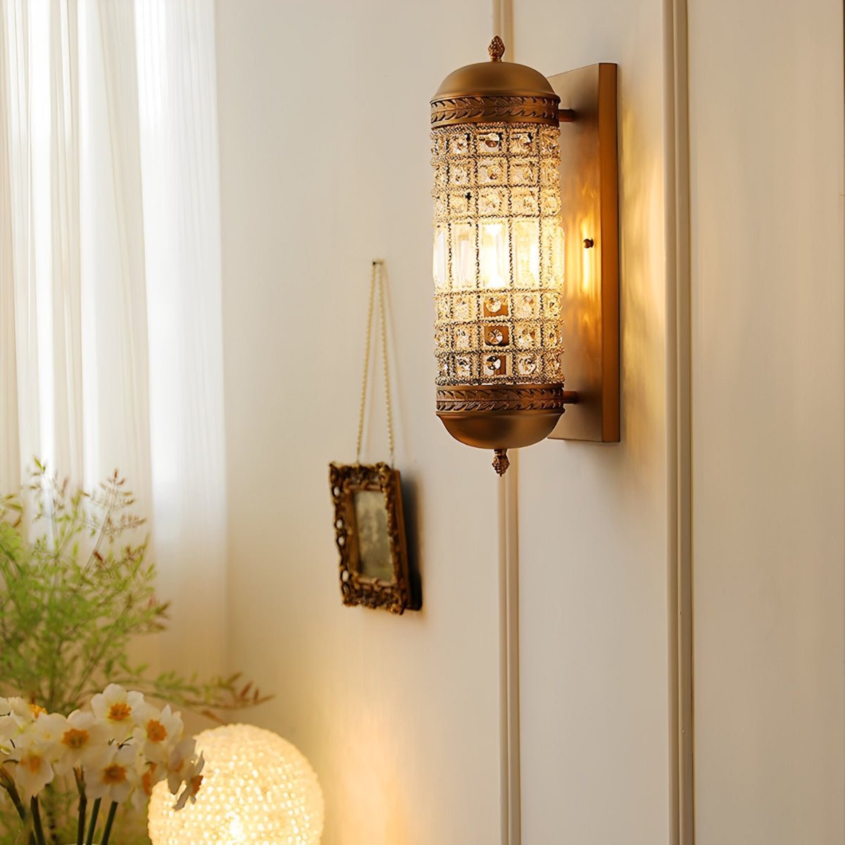 Dimmable Brass Vintage Luxury Wall Sconce