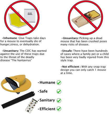Mouse Trap Bucket Lid Non Toxic Sanitary Fall 2025 Safe
