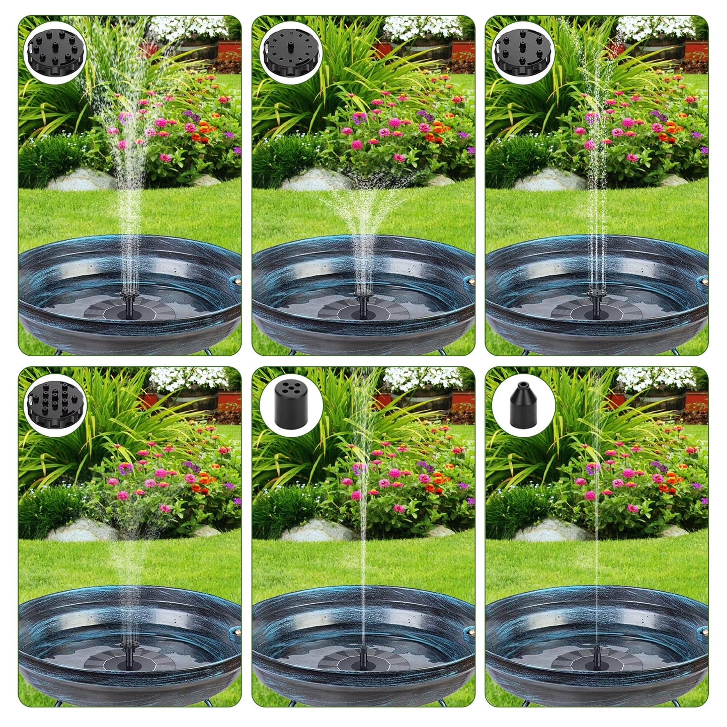 Solar Fountain Pump Floating Pond Water Feature Summer 2026 Eco Friendly Backyard Decor