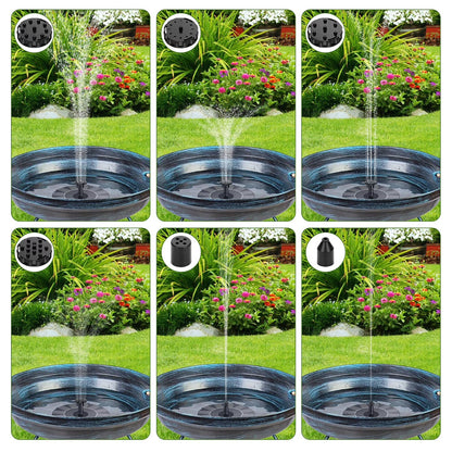 Solar Fountain Pump Floating Pond Water Feature Summer 2026 Eco Friendly Backyard Decor