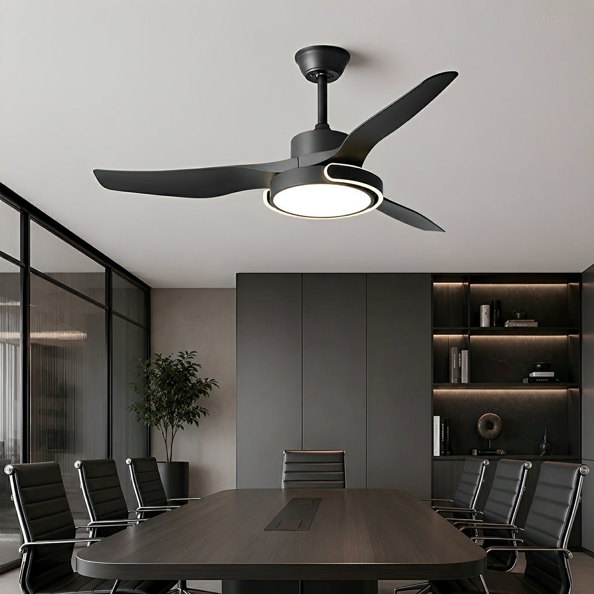 Ceiling Fan with Lights DC Motor Remote Control Reversible - Flare Shack