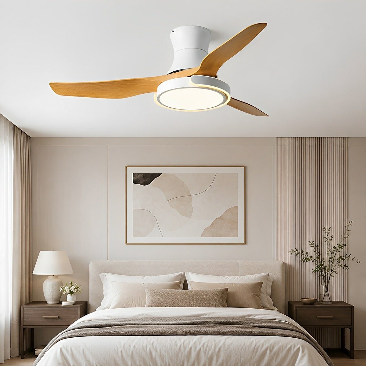 Ceiling Fan with Lights DC Motor Remote Control Reversible - Flare Shack