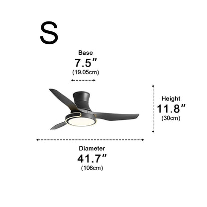 Ceiling Fan with Lights DC Motor Remote Control Reversible