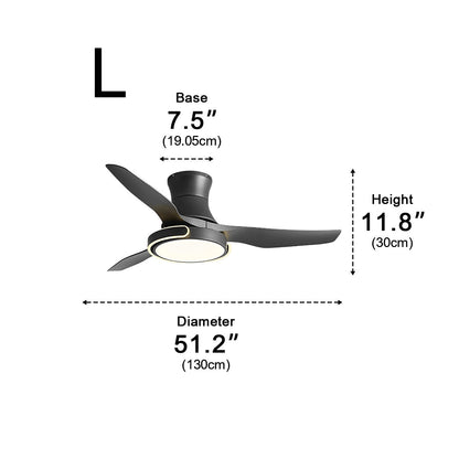 Ceiling Fan with Lights DC Motor Remote Control Reversible