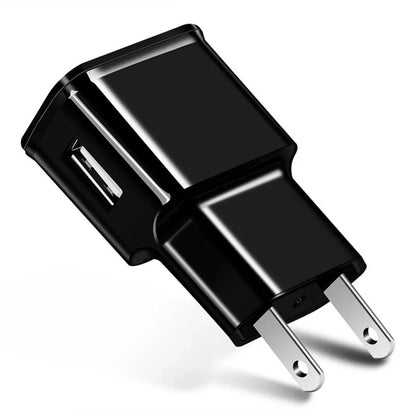 USB Wall Charger Compact Black Fast Phone Charger Reliable