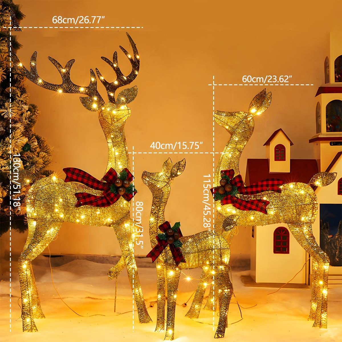 Christmas Elk Plug In Luminous Decor Light Ornaments - Flare Shack