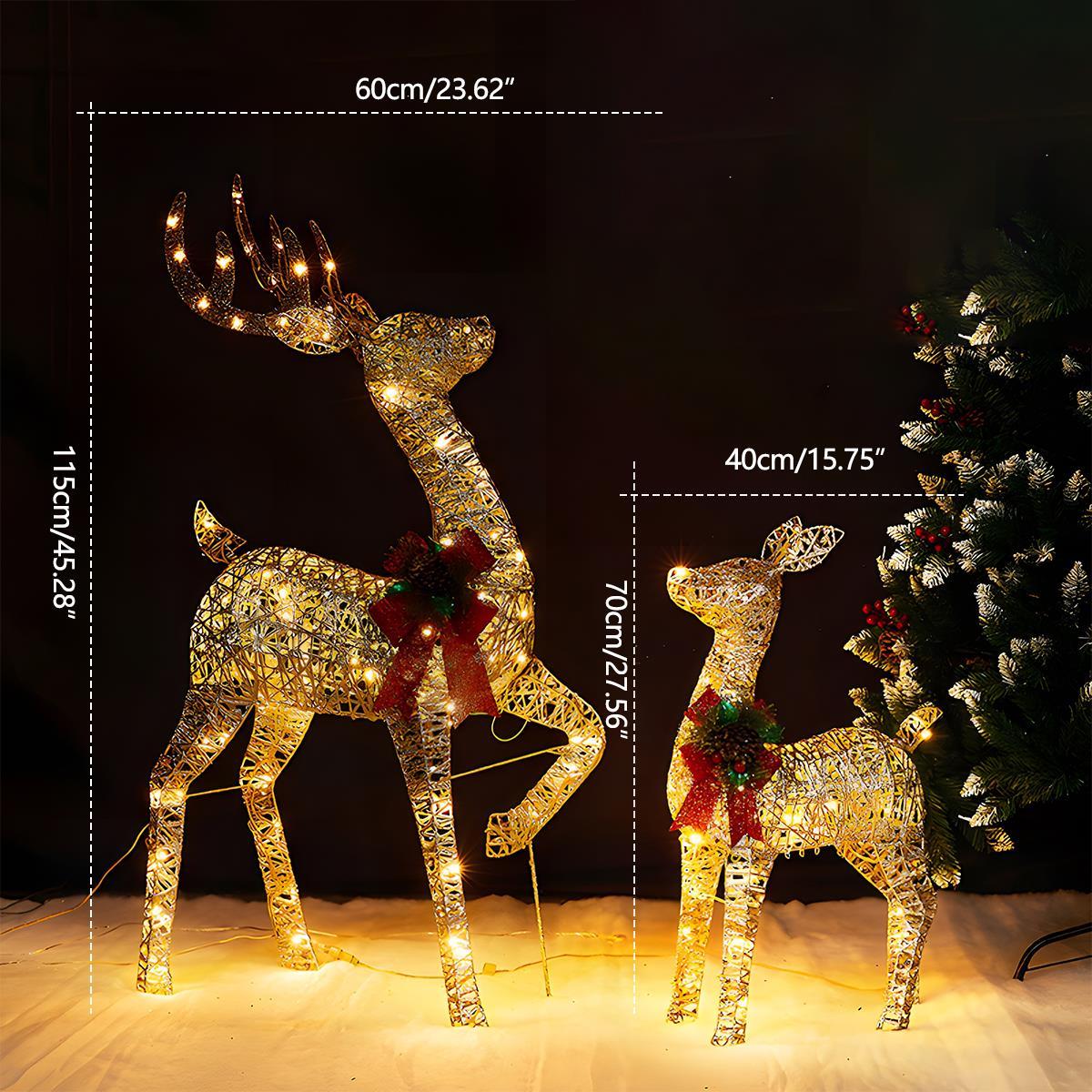 Christmas Elk Plug In Luminous Decor Light Ornaments - Flare Shack