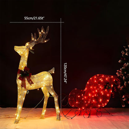 Christmas Elk Plug In Luminous Decor Light Ornaments - Flare Shack