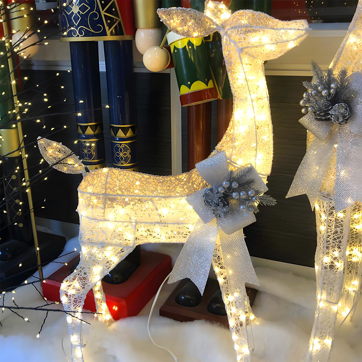Christmas Elk Plug In Luminous Decor Light Ornaments