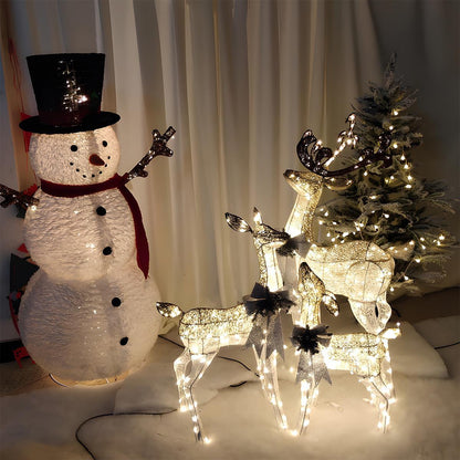 Christmas Elk Plug In Luminous Decor Light Ornaments