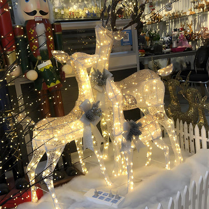 Christmas Elk Plug In Luminous Decor Light Ornaments