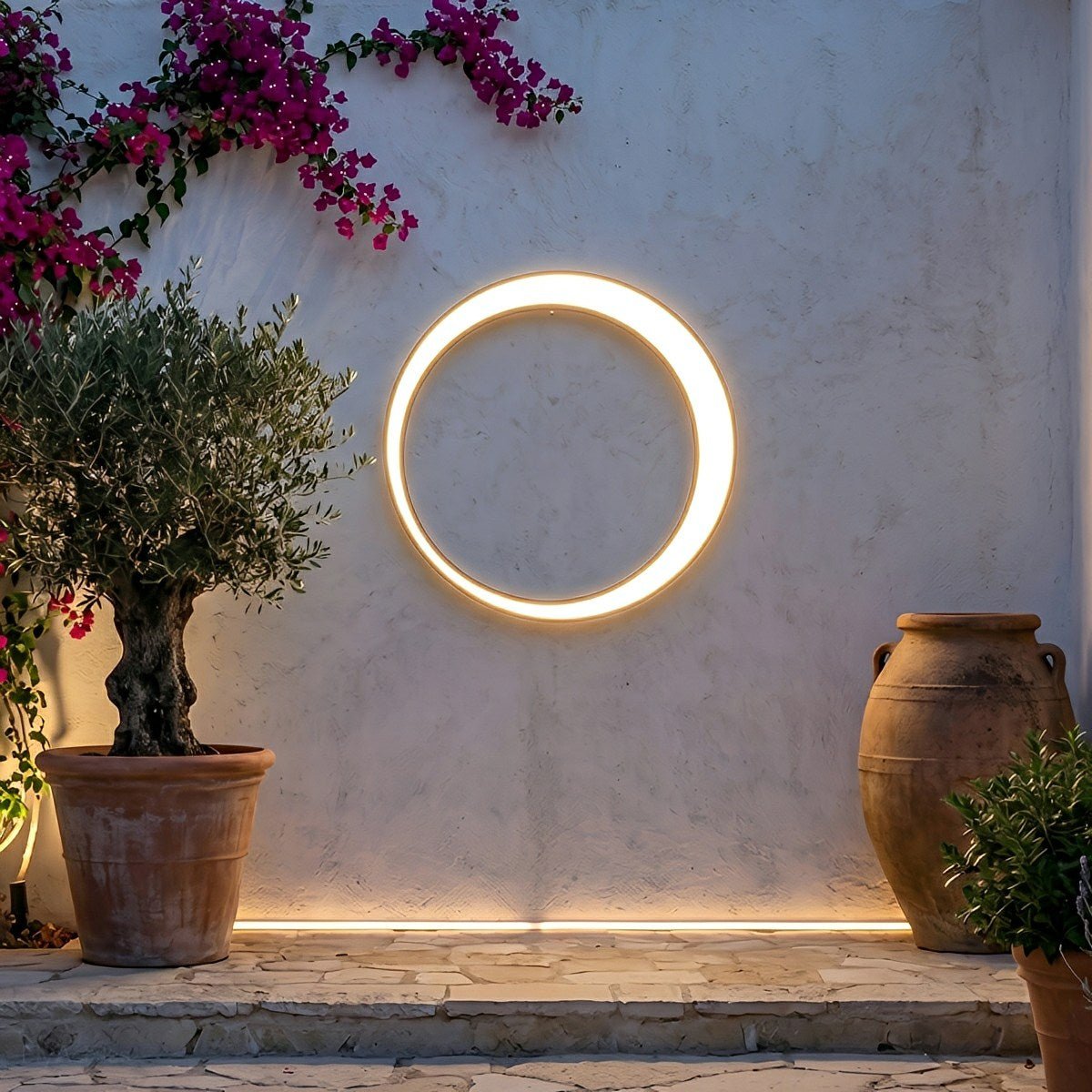 Circular Moon Led Waterproof Wall Light