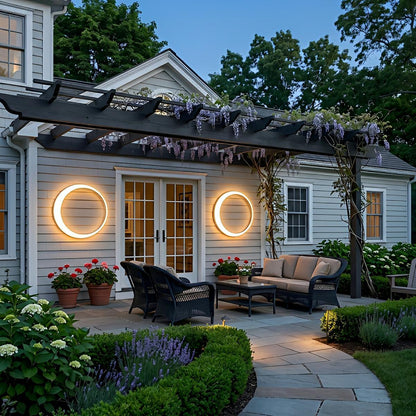 Circular Moon Led Waterproof Wall Light
